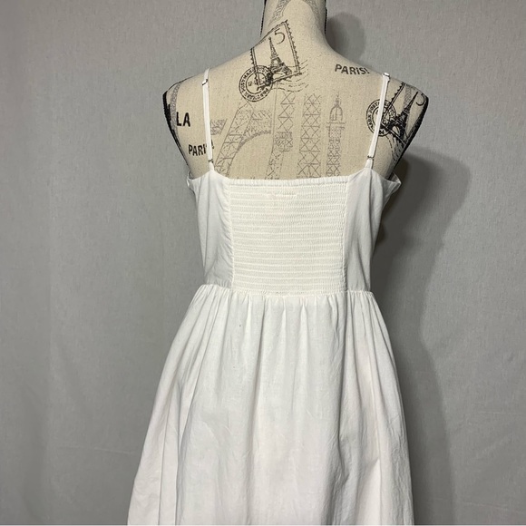 H&M linen blend button down cami midi dress - Picture 6 of 13